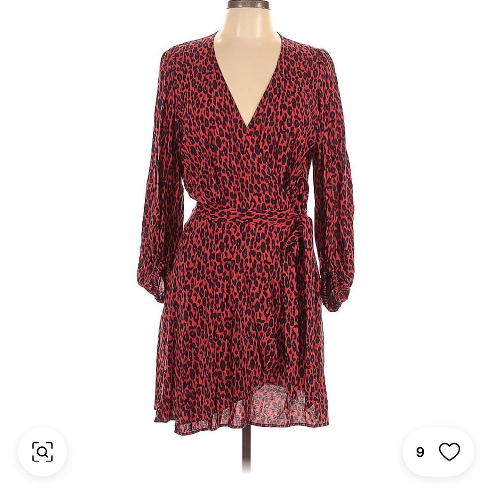 Iro leopard print wrap dress